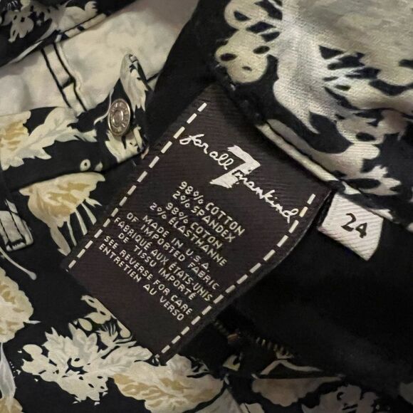 7 for all mankind floral jeans 24 - Picture 7 of 8